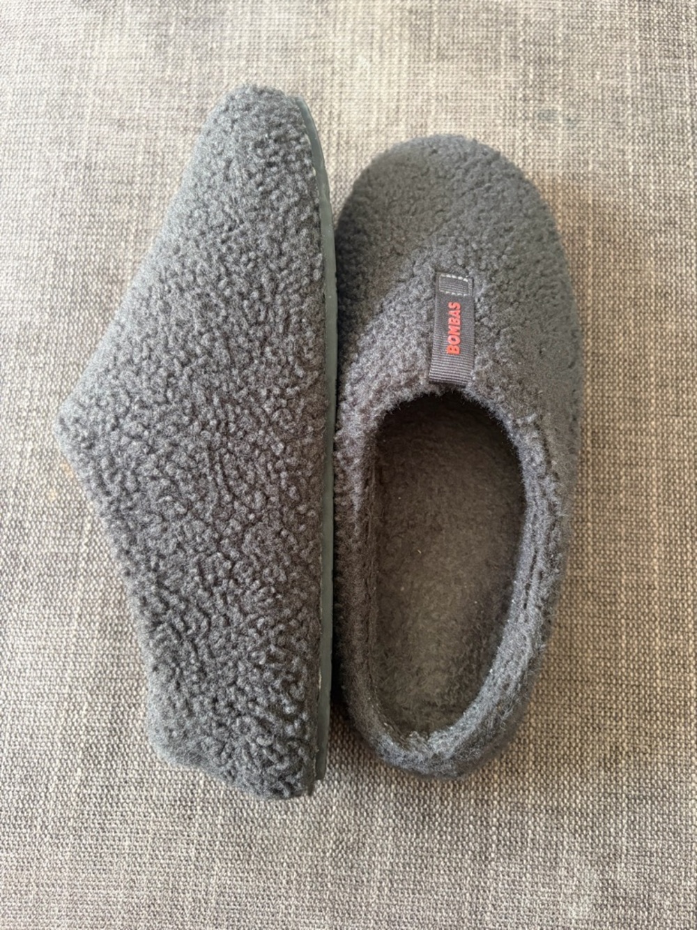 Bombas Dark Gray Sherpa Slip-On Slippers - Picture 2 of 5